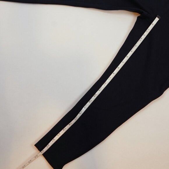 Spanx Ponte Ankle Length Slit Hem Leggings Navy - Large Petite - Picture 6 of 8